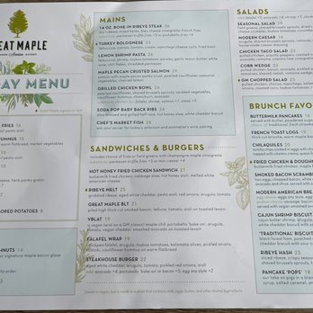 Great Maple - Menu - New American Near Me - Newport Beach, California