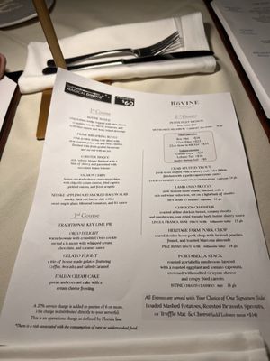 Menu photo 1 BoVine Steakhouse Winter Park, FL Menu photo 1 BoVine Steakhouse Winter Park, FL