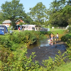 Riverside Caravan And Camping Park - River Mole that flows through the centre of RIverside Park