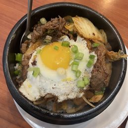 Kimchi Rice Pot with Beef ($13) Kimchi Rice Pot with Beef ($13)