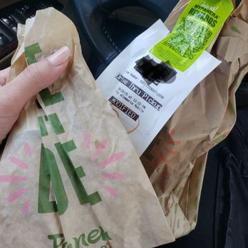 Panera Bread - My morning Asiago Bagel - Salad Near Me - Downey, California