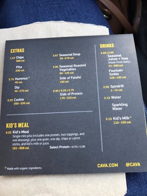 Menu photo 1 CAVA Bridgewater, NJ