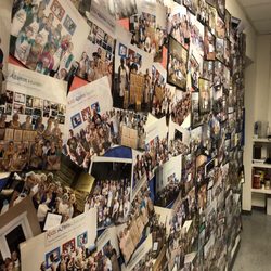 Kid's Against Hunger Bay Area - The hallway with the many past groups of folks who've participated at various meal packing events!