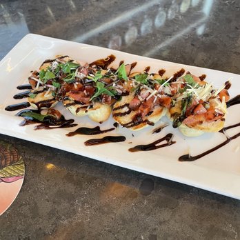 BJ's Restaurant & Brewhouse - Garlic knot bruschetta - Pizza Near Me - Hagerstown, Maryland BJ's Restaurant & Brewhouse - Garlic knot bruschetta - Pizza Near Me - Hagerstown, Maryland