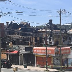 The block where the restaurant is located