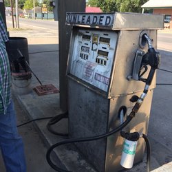 H & H Service Station - Full service gas station!  They'll pump your gas and wash your windshield.