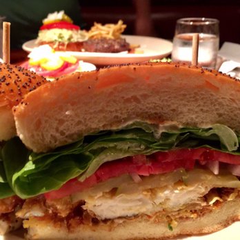 Houston's Restaurant - Here's the Soft shell crab po' boy with lettuce tomato onion and remoulade (if available) delish! - American Near Me - Hackensack, New Jersey Houston's Restaurant - Here's the Soft shell crab po' boy with lettuce tomato onion and remoulade (if available) delish! - American Near Me - Hackensack, New Jersey