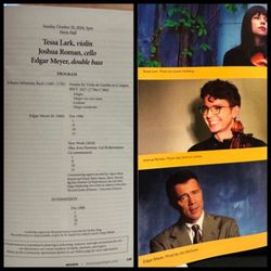 Tessa Lark, violin | Joshua Roman, cello | Edgar Meyer, double bass {10/20/2024}
