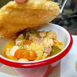 Bakers Bar & Restaurant - Chicken Pot Pie inside