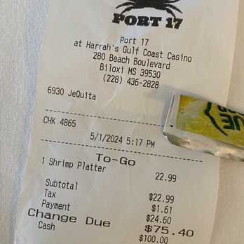 Port 17 - Price - Seafood Near Me - Biloxi, Mississippi