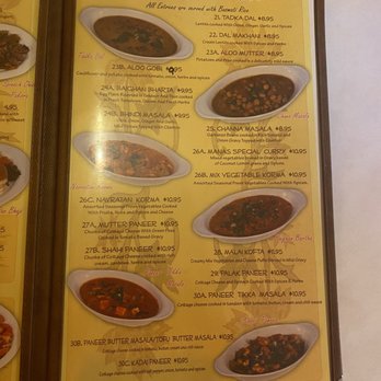 Manas Indian Cuisine - Menu - Indian Near Me - Los Angeles, California