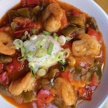 Sweet Chick - Shrimp n grits $14 on the brunch menu -- pretty tasty! - Southern Near Me - New York, New York