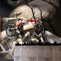 Brompton Junction Melbourne - All Bromptons are hand made in London, since 1975 - this display Brompton is one of the first.