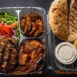 Omar's Mediterranean East Midtown - Lamb Kafta Platter.