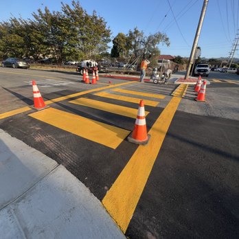 NXP Engineering - Crosswalk striping for the city of Monterey - Excavation Services Near Me