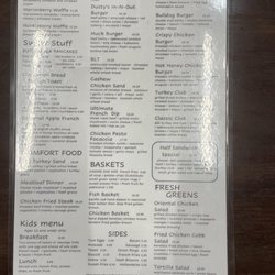 Huckleberry Cafe - Menu