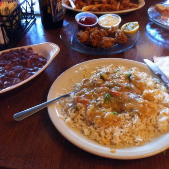 Ponchatoulas - Crawfish étouffée, red beans and rice. - Cajun/Creole Near Me - Ruston, Louisiana