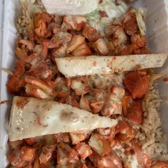 Zabi Halal Food - Halal Chicken over Rice (Shrinking in size) - Street Vendors Near Me - Flushing, New York Zabi Halal Food - Halal Chicken over Rice (Shrinking in size) - Street Vendors Near Me - Flushing, New York