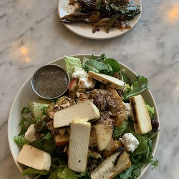 Flower Child - butternut squash brussels tofu apple salad - Salad Near Me - Austin, Texas