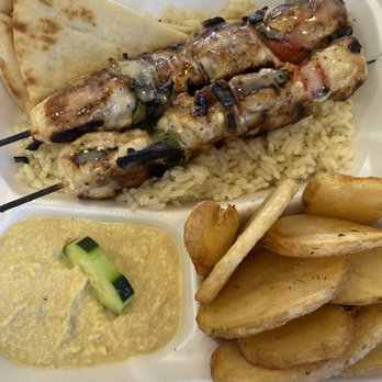 Ladera Greek Kitchen - Chicken Souvlaki (2 Skewers) Plate - Greek Near Me - Temecula, California