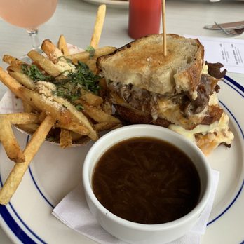 Artisanal Burger Company - French Dip Grilled Cheese Sandwich with truffle fries - Burgers Near Me - Manchester, Connecticut