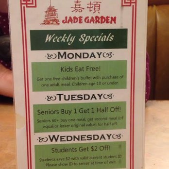 Jade Garden Restaurant - Table specials... - Chinese Near Me - Nampa, Idaho Jade Garden Restaurant - Table specials... - Chinese Near Me - Nampa, Idaho