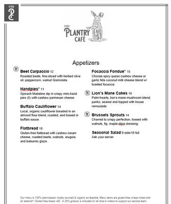Menu photo 1 The Plantry Cafe Baton Rouge, LA Menu photo 1 The Plantry Cafe Baton Rouge, LA