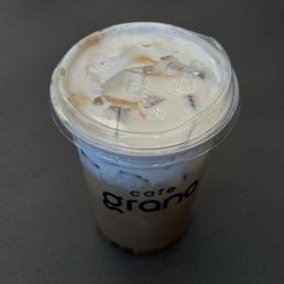 Vanilla latte with vanilla cream top Vanilla latte with vanilla cream top