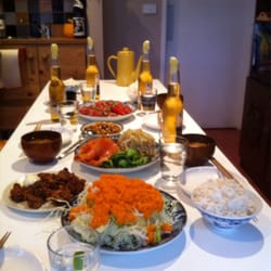 Aka Siro - I snapped a photo of there staff lunch. Wish I got this everyday when I work.