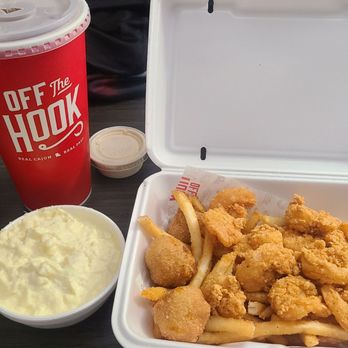 Off The Hook - Potato salad had to much salt. But the shrimp and fries were OK. Nothing special. - Seafood Near Me - Denham Springs, Louisiana