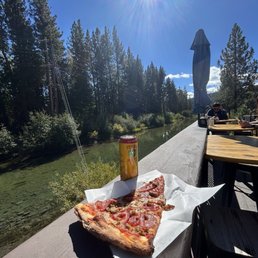 Outside patio, carnivore giant slice Outside patio, carnivore giant slice