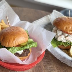 Sunset Beach Bar and Grille - Smash burger and Shrimp salad sandwich for the win!!!