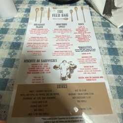 The Feed Bag - Menu