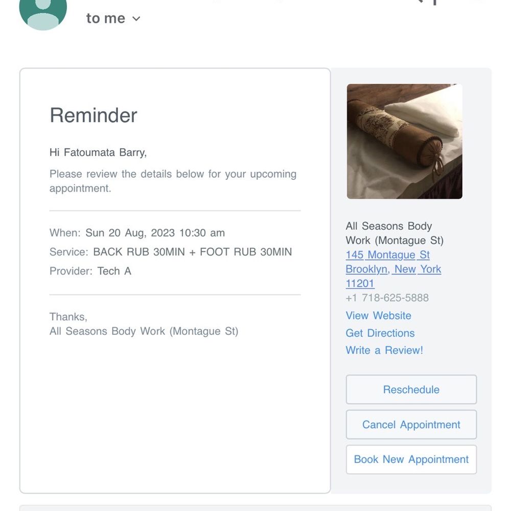 Email confirmation