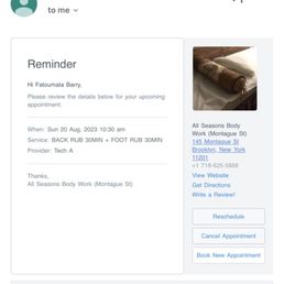 Email confirmation