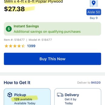 Lowe's Home Improvement - 129 of the one item in stock - Hardware Stores Near Me - Concord, California Lowe's Home Improvement - 129 of the one item in stock - Hardware Stores Near Me - Concord, California