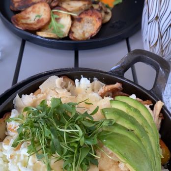 Sugar and Scribe  - Egg skillet and eggs Benedict - Bakeries Near Me - La Jolla, California