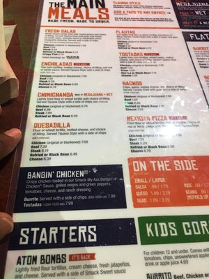 Menu photo 3 Tijuana Flats Hollywood, FL