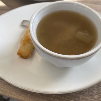 BKK thai kitchen + bar - House chicken broth and vegetables soup with lunch special - Thai Near Me - Corpus Christi, Texas