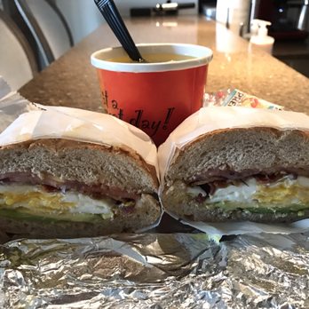 Sunac Fancy Food - Matzah ball soup and a 3 egg sandwich with avocado, bacon, tomato, and onion - Delis Near Me - New York, New York Sunac Fancy Food - Matzah ball soup and a 3 egg sandwich with avocado, bacon, tomato, and onion - Delis Near Me - New York, New York