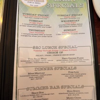 Churchill's - Specials July 2026 - American Near Me - Rockville Centre, New York