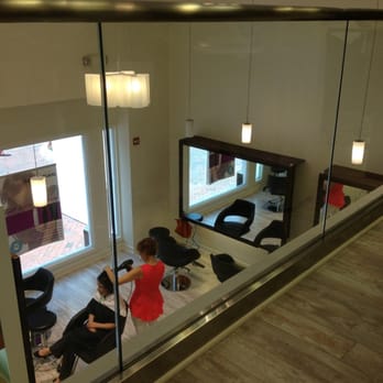 PR at Partners - Looking down into salon - Hair Salons Near Me - Reston, Virginia