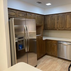 A&A Construction and Remodeling - Before photo of our kitchen: note that we had fur downs & square recessed lights