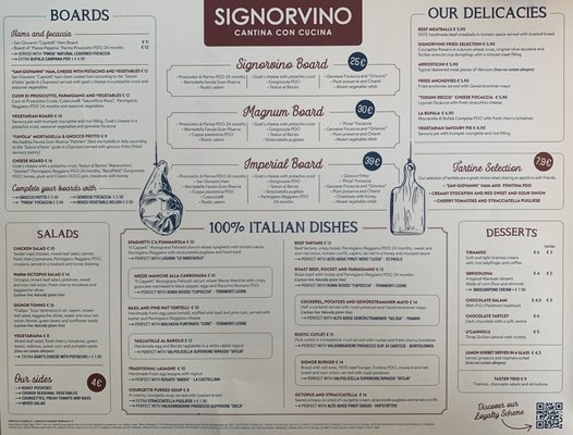 Menu photo 1 Signorvino Florence, FI