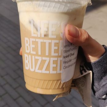 Better Buzz Coffee Fashion Valley - Dirty chai with coconut cream half sweet - Coffee & Tea Near Me - San Diego, California Better Buzz Coffee Fashion Valley - Dirty chai with coconut cream half sweet - Coffee & Tea Near Me - San Diego, California