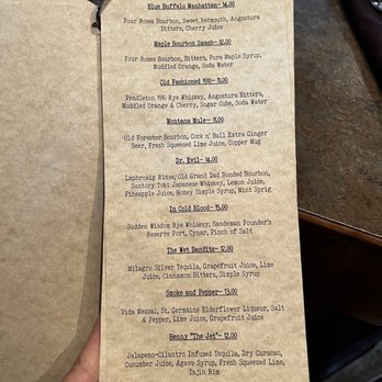 Madison Crossing Lounge - Cocktail menu - part of it - American Near Me - West Yellowstone, Montana Madison Crossing Lounge - Cocktail menu - part of it - American Near Me - West Yellowstone, Montana