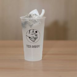 Tea Daddy - Coconut drink is refreshing and delicious! Included young coconut jelly and basil seed!