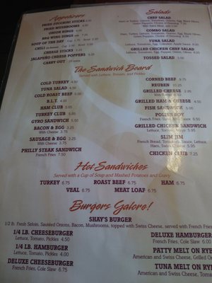 Menu photo 4 Shay's Cleveland, OH