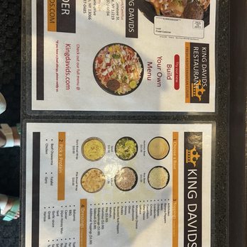 King David's Restaurant - Build your own bowl menu - Greek Near Me - Fayetteville, New York
