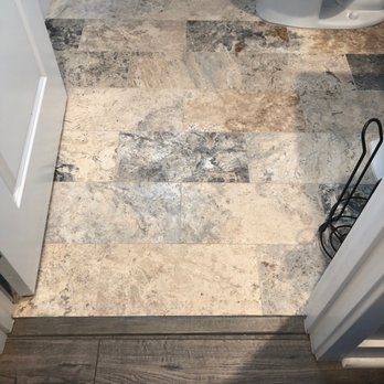 P M Renovation - Travertine tiled floor. - Painters Near Me P M Renovation - Travertine tiled floor. - Painters Near Me